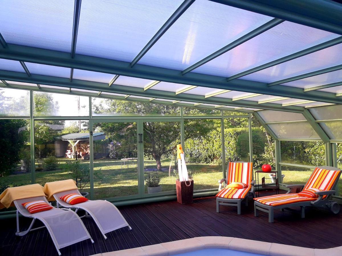 Chambre D'Hote Avec Piscine Couverte Coulaines 외부 사진